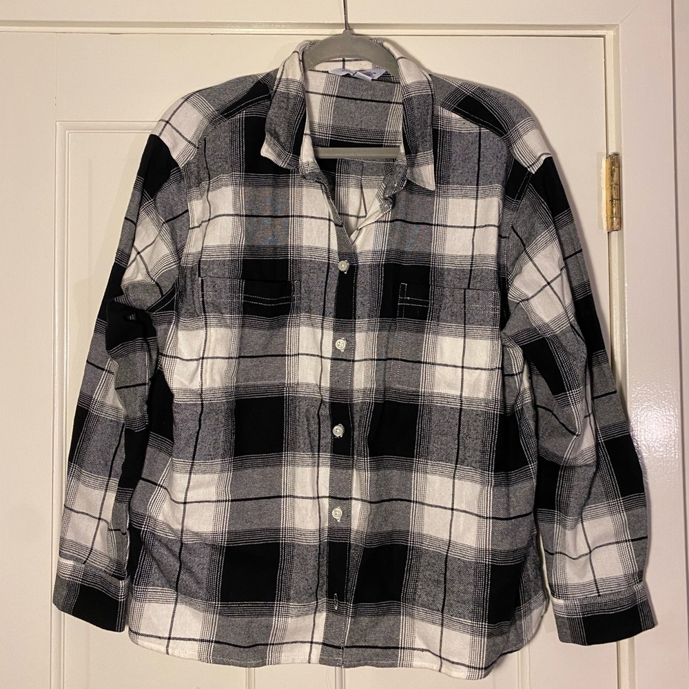 Black and White Plaid Flannel from Old Navy